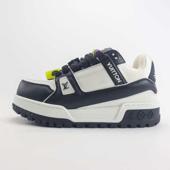 Louis Vuitton LV Trainer Maxi White Black 1ABZQ9