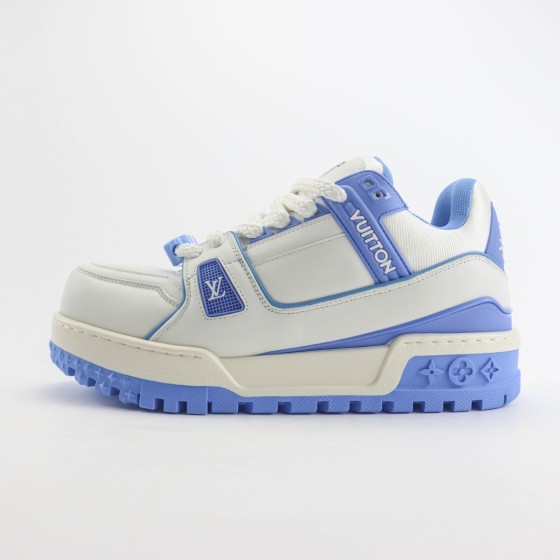 Louis Vuitton Trainer Maxi White and Blue 1ACPQY