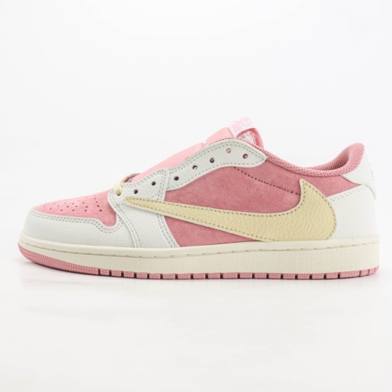 Jordan 1 Low x Travis Scott OG White Pink DM7866-600