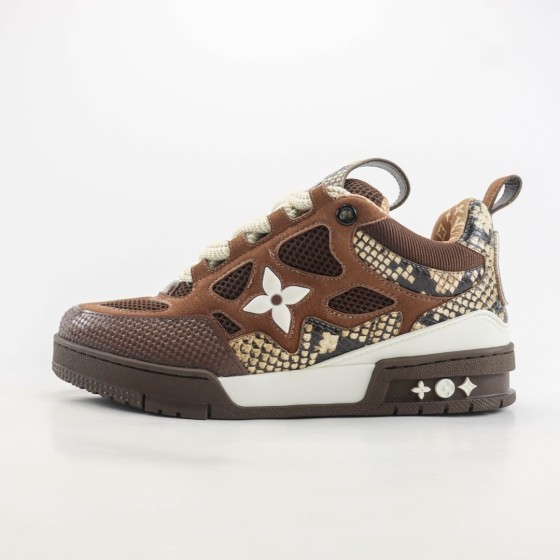 Louis Vuitton Skate Sneaker Brown Snakeskin 1ABMG6