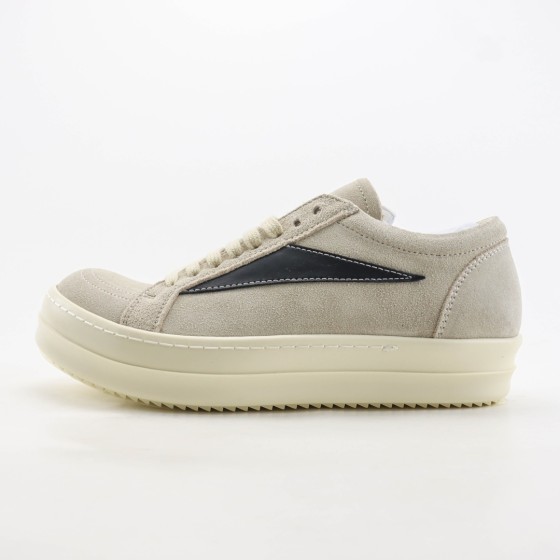 Rick Owens Vintage Sneaks "Milk/Black" RU02C7897LVSLPO-1191